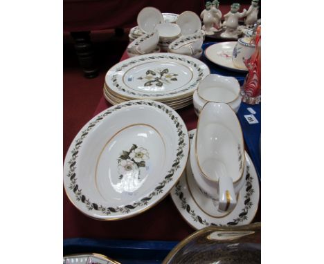 Royal Worcester Dinner Tea-service, "Bernina" pattern 39 pieces. 