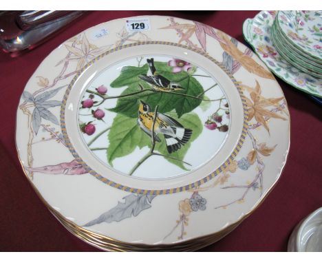 The Set of Eight Royal Worcester "The John James Audubon Birds of America" Collection of Porcelain Plates. (8)