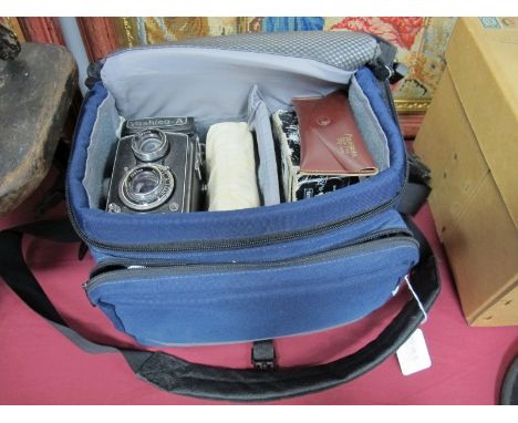 Yashica- A Camera, Western Master V light meter etc. in carry case. 