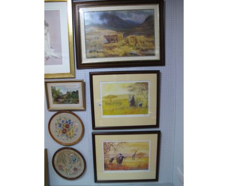 Philip Galley Limited Edition Colour Prints, of 850 'At Rest' 33x47cms, 'Disturbed Browse' 34x48.5cms, both graphite signed l