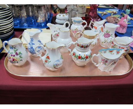 Royal Worcester Historic Jugs Collection, twelve to included 'Wishbone Jug', 'Chinese Ewer', 'Grainger Jug', 'Chelsea Ewer', 