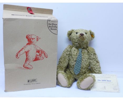 A Steiff Teddy bear, The 2006 Bear, with growler, certificate and box