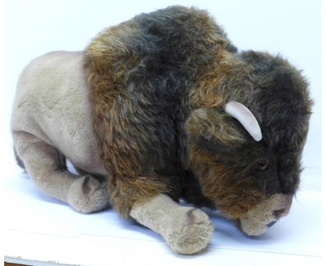 A large Steiff bison