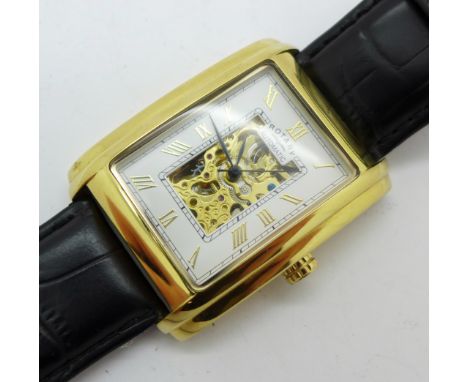 A Rotary automatic 'Skeleton' wristwatch