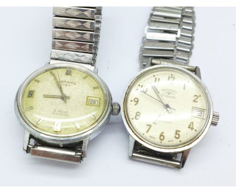 Two Rotary wristwatches including 21 jewels automatic