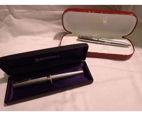 Sheaffer fountain and ballpoint pens, both boxed. P&amp;P Group 1 (£14+VAT for the first lot and £1+VAT for subsequent lots) 