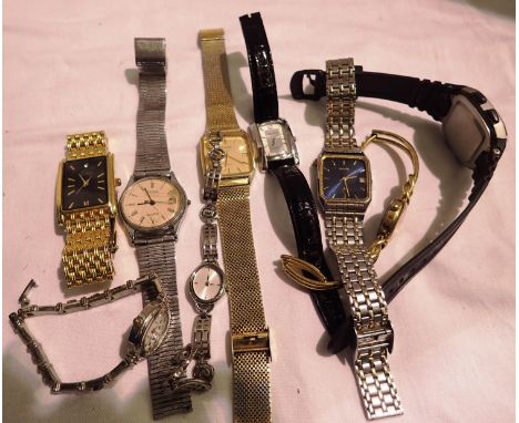 Mixed ladies and gents wristwatches including Casio and Sekonda. P&amp;P Group 1 (£14+VAT for the first lot and £1+VAT for su