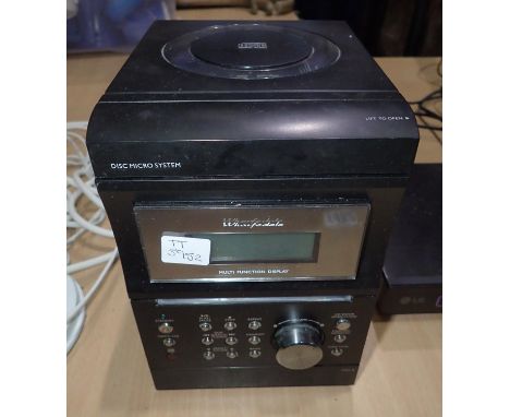 Wharfedale Disc Micro System CD player. All electrical items in this lot have been PAT tested for safety and have passed. Thi