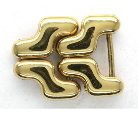 Two genuine Tag Heuer gold plated wristwatch bracelet links. P&amp;P Group 1 (£14+VAT for the first lot and £1+VAT for subseq