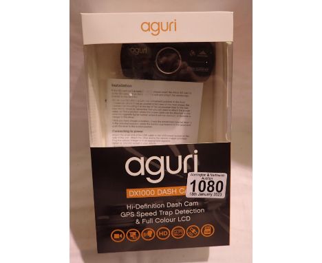 Aguri DX1000 dashcam, boxed. P&amp;P Group 1 (£14+VAT for the first lot and £1+VAT for subsequent lots) 