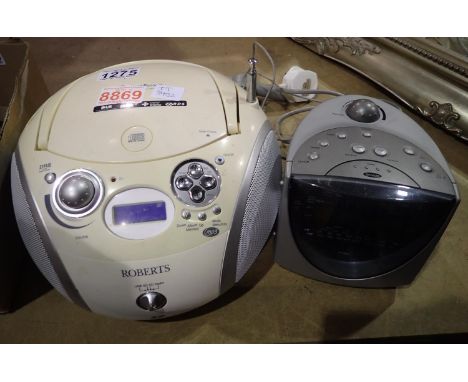 Roberts Zoom Box 2 CD player and a CR9919 example. All electrical items in this lot have been PAT tested for safety and have 