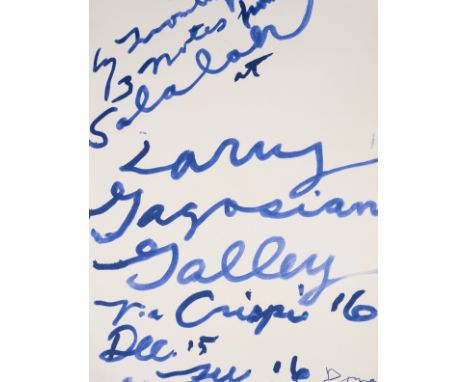 NO RESERVE Cy Twombly (1928-2011)Three Notes from Salalah PosterOffset lithograph printed in colours, 2008, from the edition 