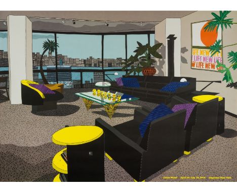 NO RESERVE Jonas Wood (b. 1977)Jonas Wood Gagosian, New York Exhibition PosterOffset lithograph printed in colours, 2019, pub