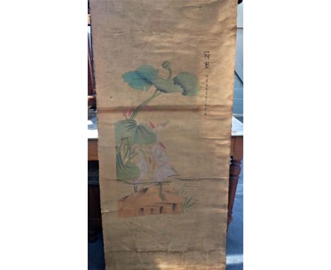 A CHINESE SCROLL OF BIRDS