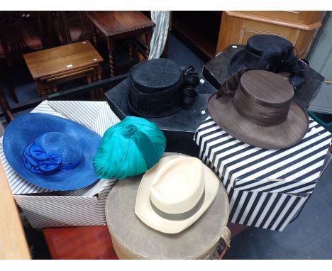 A COLLECTION OF VINTAGE LADIES' HATS