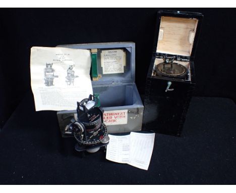 AN AIR MINISTRY 'ASTRO COMPASS', BOXED and another similar (2)