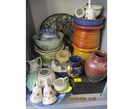 A mixed lot of ceramics to include Poole pottery 