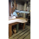 Dewalt 1635/6L Radial Arm Saw and Timber Constructed Work Bench (Timber stock excluded) – To Be
