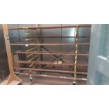 2 x Mobile Adjustable Heavy Duty Drying Racks and Mobile Rail Trolley - Located in the Drying Room