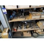 Cabinet and contents containing various mounding t