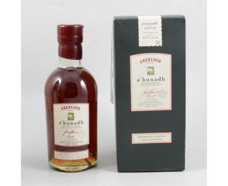 Aberlour A'bunadh, Batch no. 6 and Batch no. 19, single Speyside Scotch whisky, matured in Oloroso sherry butts, each 700ml, 
