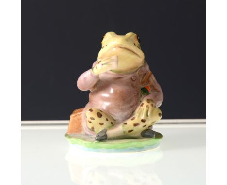 A Beswick Beatrix Potter figure, "Mr Jeremy Fisher", silver back stamp, Copyright F. Warne &amp; Co Ltd, 7.5cm.