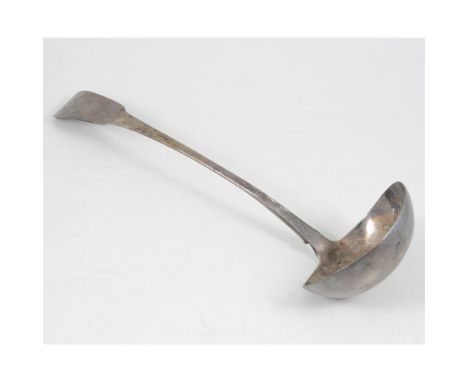 An Irish silver ladle by John Kavanagh, plain fiddle pattern, Dublin 1818, approx. weight 5.9oz.