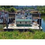 "Sam A" Spud Barge, 20' X 12' X 10' Pre-fabricated Metal Building, 30' Forward/Aft Spuds, Forward/Af