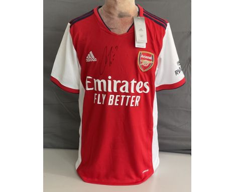 Football Thomas Partey signed Arsenal replica home shirt. Good condition. All autographs come with a Certificate of Authentic