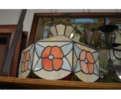 A Tiffany style light shade 