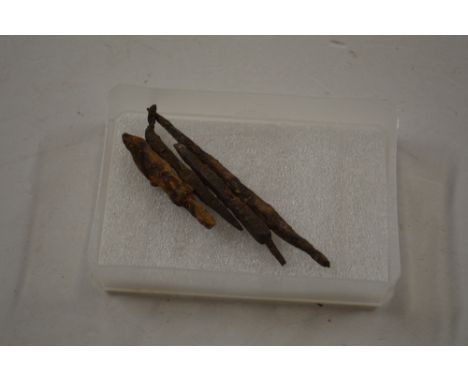 Four Roman arrow heads found at Colchester