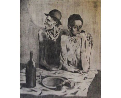 PABLO PICASSO (Spanish, 1881-1973) 'Saltambiques', lithograph, 44cm x 36cm, framed.