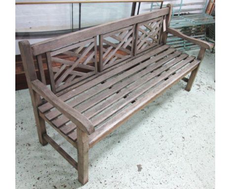 GARDEN BENCH, a companion bench to previous lot. 