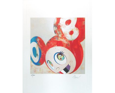 TAKASHI MURAKAMI (Japanese, b.1962) 'Abstraktes' lithograph, Arches, 28cm x 38cm, 300 edition, signed, printed, numbered in p