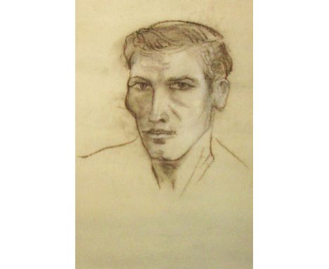 SIR FRANCIS ROSE, 'Four various portraits including a possible portrait of Cecil Beaton circa 1938', pencil and crayon, 55cm 