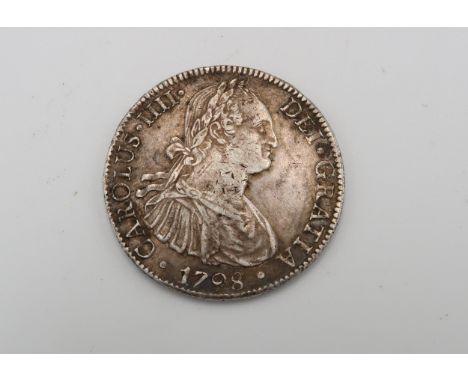 A Carolus IIII of Mexico 1798 Silver Coin 