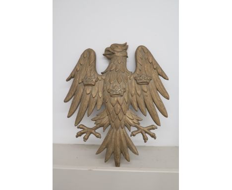 A bronze Eagle plaque. (Barclays Advertising) 53cm high 43cm wide. 