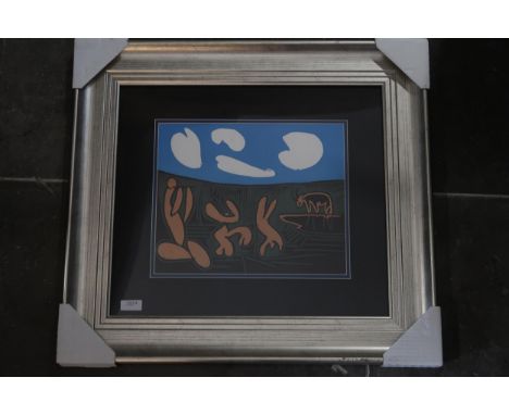 Pablo Picasso, Lithograph 'Bull and Bull fighter' 1979 33cm x 28cm. 