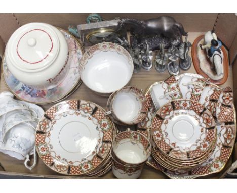 A mixed lot of ceramics to include a part Royal Albert tête-à-tête tea service, a late 19th century Imari palette part tea se