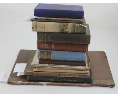 Thirteen books relating to the arts and to the city of Liverpool to include Gordon Hemm 'St George's Hall Liverpool' with bla