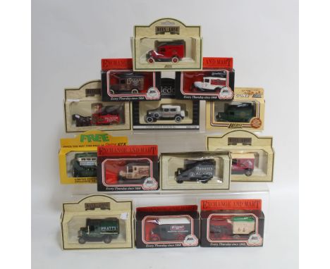 A quantity of Lledo boxed collectors' cars, 'Days Gone By' to include 6071 1920 Model T Ford Van, 8018 1920 Model T Ford Tank