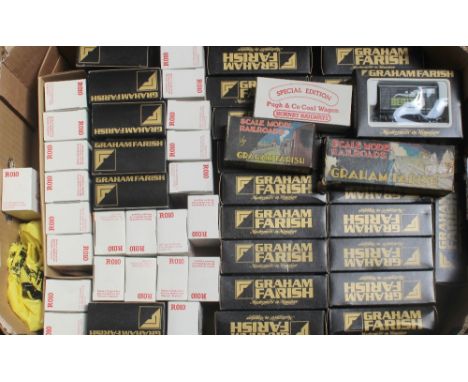 A large quantity of Graham Farish Beatties Rolling Stock (27), a boxed Graham Farish scale model three-rail tender and boxed 
