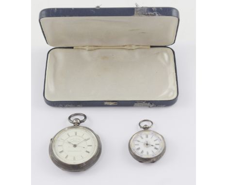 Alfred Russell Liverpool; a silver open-faced Centee Seconds chronograph numbered 59127 to the centre of the dial.