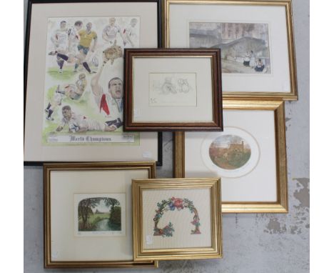 Stephen Whittle; two limited edition signed prints, 'Meadow Waters' and 'Cotswold Cottage', both numbered 260/275, D J Walker