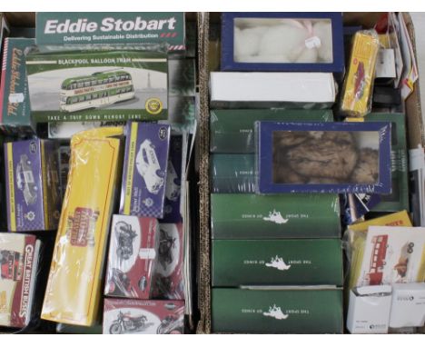 A large quantity of Atlas Editions collectibles including Eddie Stobart lorries and flatbeds, various branded accessories inc