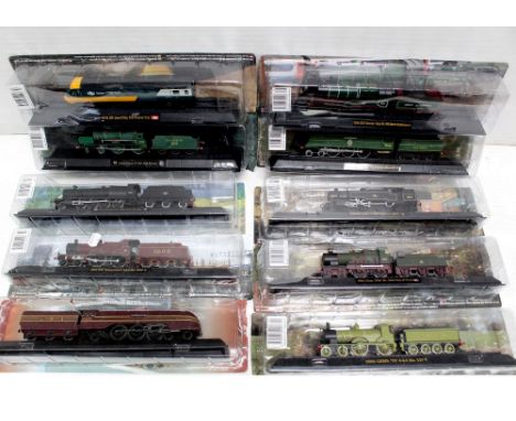 A large collection of model locomotives and tenders from the National Railways Museum Periodical, all in original plastic con