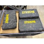 Lot of 3: DeWalt Model DCS380 Variable Speed Reciprocating Saws with Cases