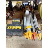 Lot of 2 DeWalt Laser Leveling Devices with 4 Tripod Stands