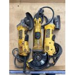 Lot of 3: DeWalt D28402 4 1/2” Angle Grinders