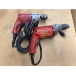 Lot of 2 Milwaukee Drills: (1) Heavy Duty Magnum, (1) Magnum